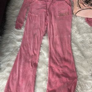 Vintage juicy couture track suit pink